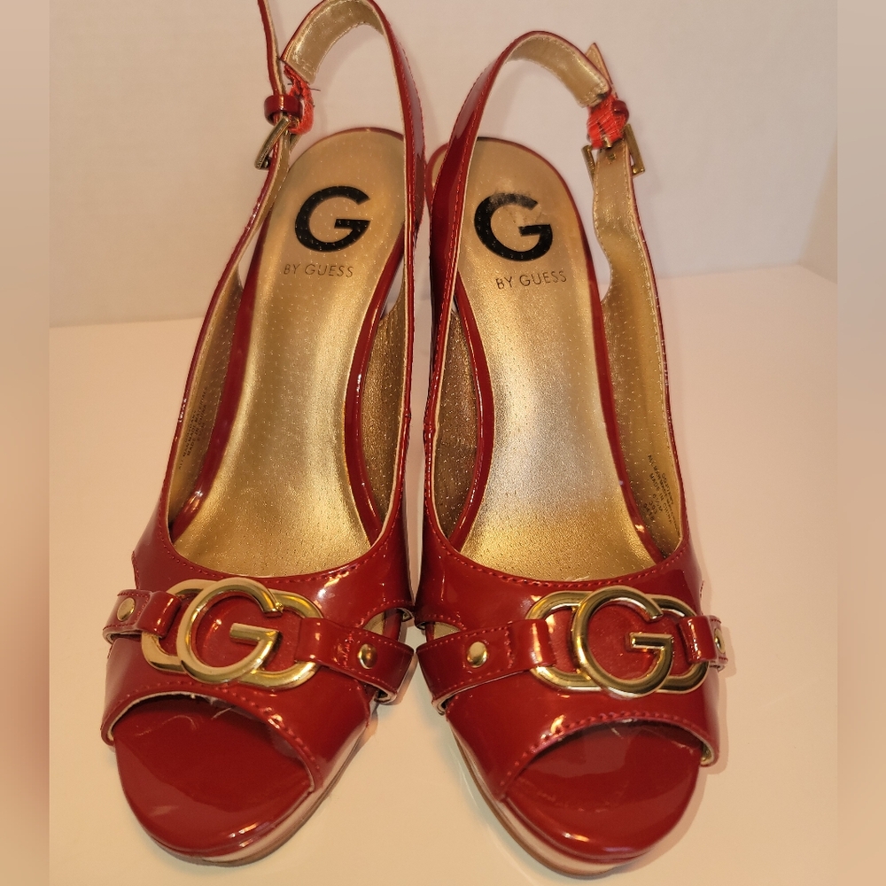 Guess retro platform heels